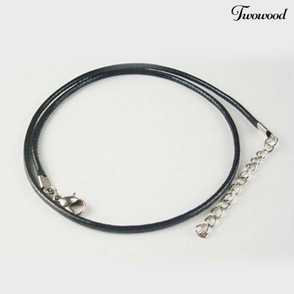 10pcs / Set Kalung Choker Tali Kulit Imitasi Adjustable Warna Hitam Untuk Pesta