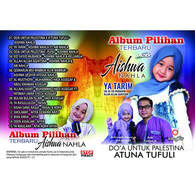 Jual KASET VCD LAGU MUSIK SHOLAWAT ANAK ALBUM PILIHAN TERBARU AISWA