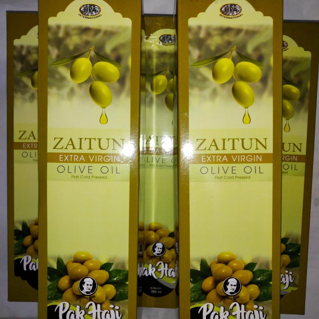 

Minyak Zaitun 350 ml HPA Pak Haji Sebagai Dressing Salad Dan Makanan Lainnya