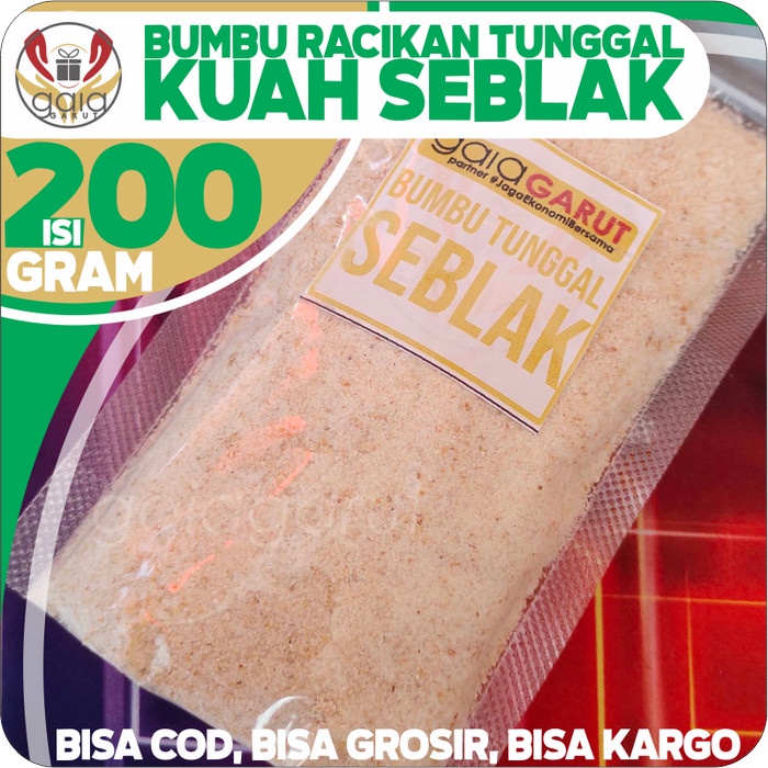 

200gr BUMBU TUNGGAL SEBLAK racikan untuk seblak dengan CIKUR ASLI - BARU