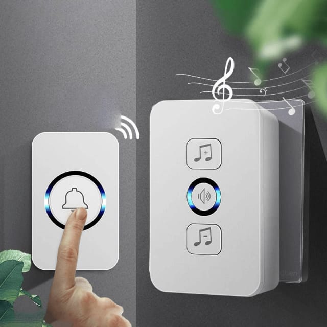 Bell Wireless Doorbell  Rumah Kantor Wireless Tanpa Kabel Nirkabel Waterproof Smart Bell Pintu Tanpa Kabel