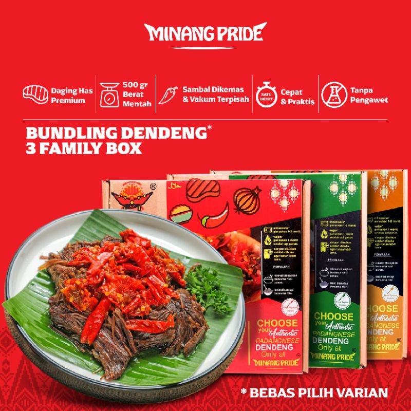 

Bundling 3 Box 500gr Dendeng Minang Pride