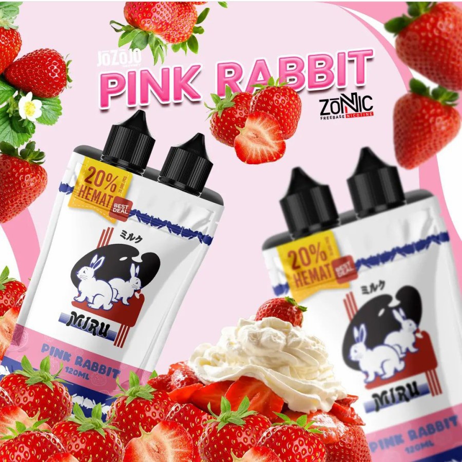 Liquid MIRU V3 Pink Rabbit Strawberry for Mod Vape