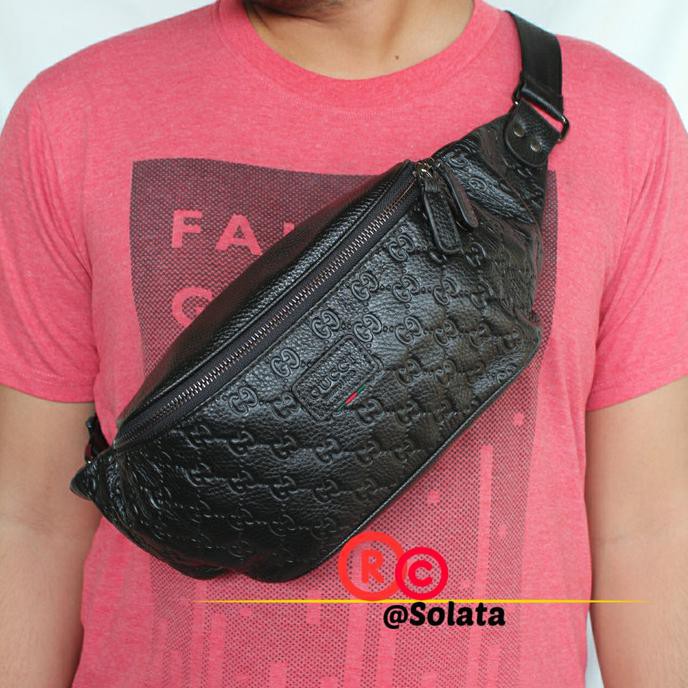 Gaya Waistbag Gucci Pria -Tas Selempang Pria - Tas Pria Slempang - Slingbag Berkualitas