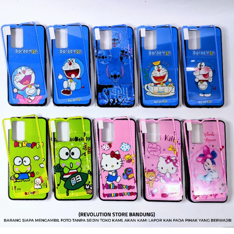 Silikon Hp Vivo Y20 V2027 Y20S V2029 Y12S V2026 Motif Karakter Doraemon Hello Kitty Keroppi Mickey M