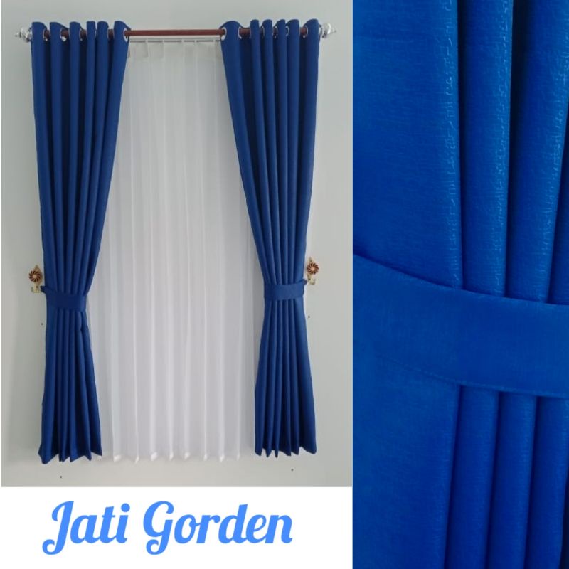 Gorden hordeng minimalis Blackout embos polos Abstrak