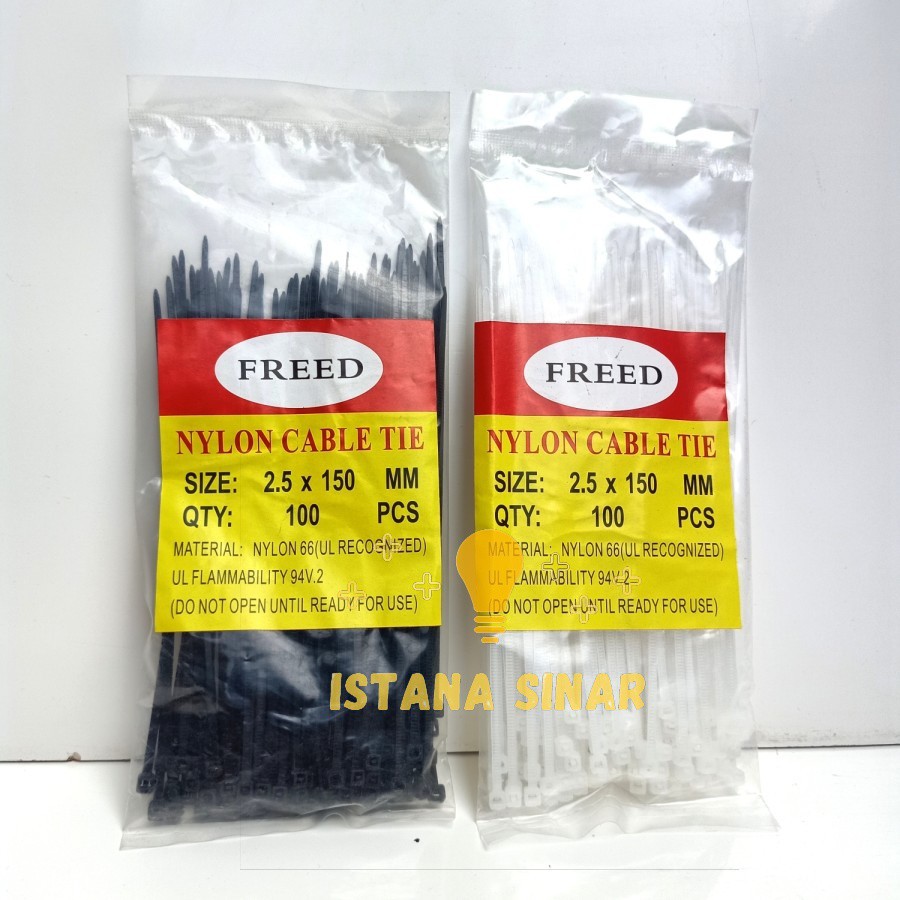 Kabel Ties / Cable Ties / Kabel Tis Freed 10 15 25 30 cm (100 pcs)