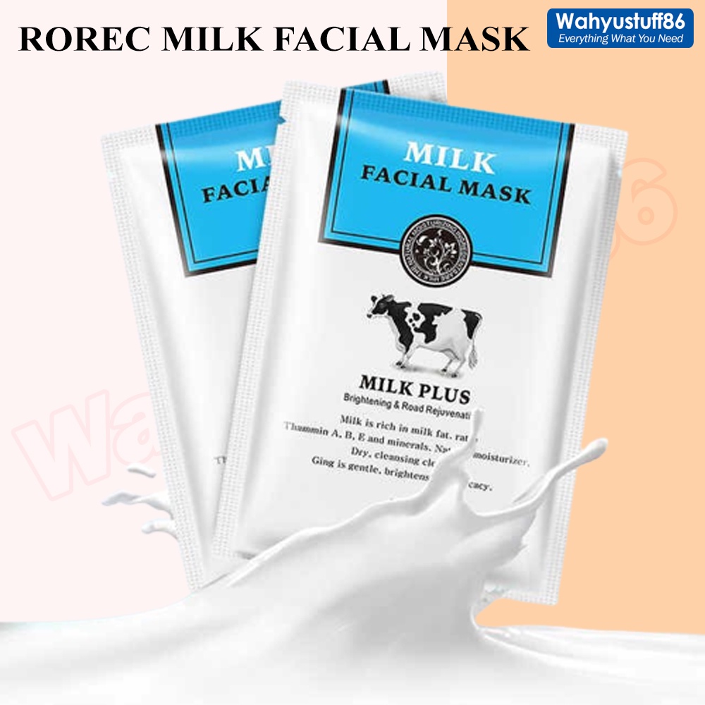 WS159 READY ROREC GOAT MILK FACIAL MASK SHEET/MASKER SUSU KAMBING ROREC FACIAL MILK MASK MASKER KORE