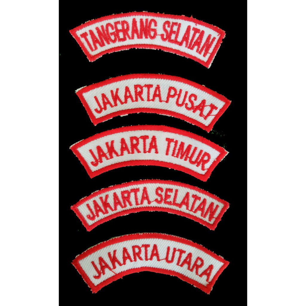 EMBLEM BORDIR PRAMUKA TANDA LOKASI KWARCAB