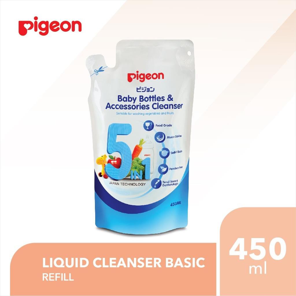 Pigeon liquid cleanser basic refill 450ml food grade !!!