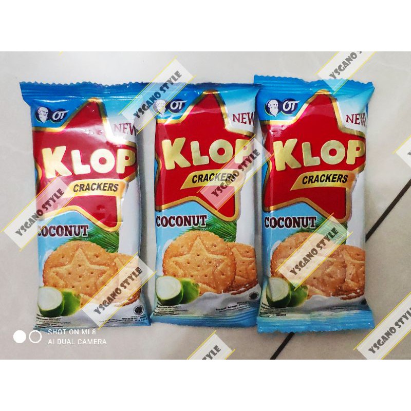 KLOP Coconut Crackers Biskuit Kelapa Sehat