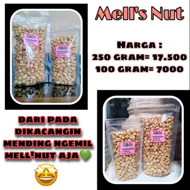 

Kacang bawang | Kacang | Camilan Kacang 100 gram, 250 gram (Mell's nut)