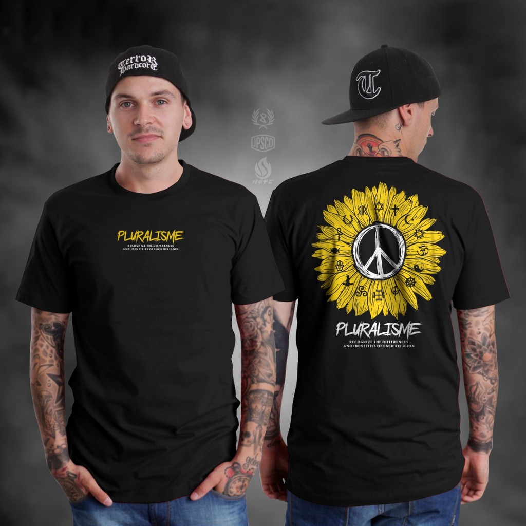 KAOS PLURALISME BEPHOMET NEW TSHIRT KAOS PLURALISME HUMANITY BAJU PLURALISME