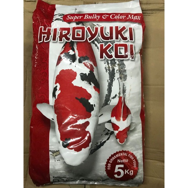 GROSIR TERMURAH HIROYUKI Pakan Ikan Koi Super Bulky & Color Max 5kg pencerah warna | Makanan ikan pr