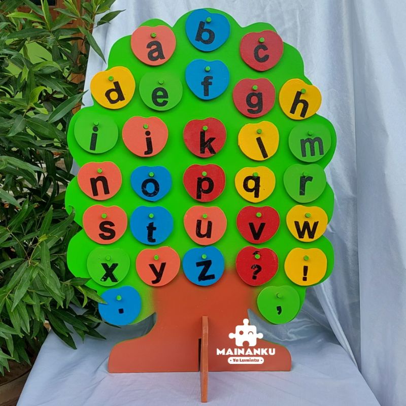 Mainan Edukasi Anak Pohon Huruf Abjad