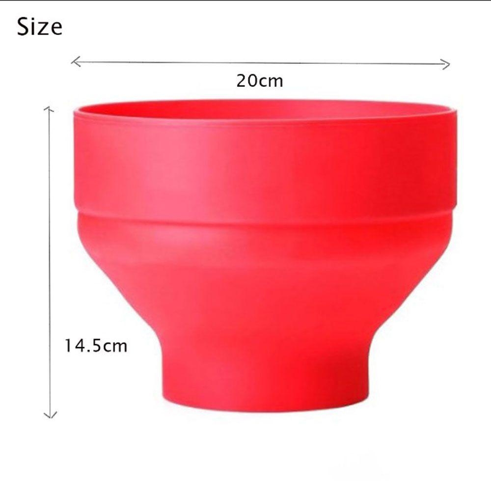 Top Silicone Popcorn Bowl Wadah Ember Masak Sehat Microwave Popcorn Maker