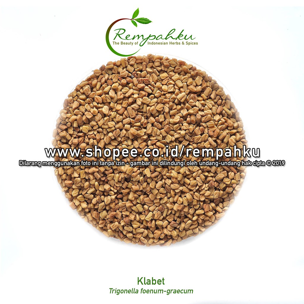 Rempahku - Biji KLABET 1kg Herbal Fenugreek Seeds Kelabat Hulbah Methi