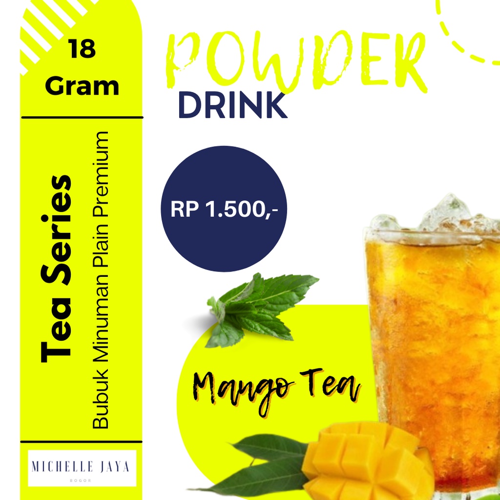 

Prime Powder Drink Super Premium Rasa Mango Tea 18 Gram / Plain / Bubuk Minuman Aneka Rasa