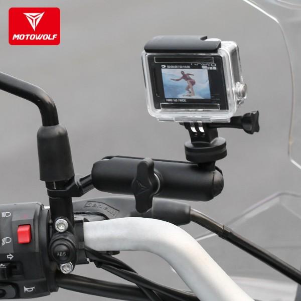 Breket Gopro Action Cam Holder Kamera Motor Camera 360 Motowolf Spion