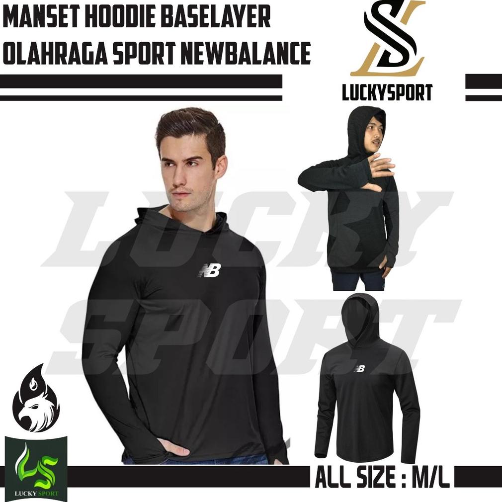 Baselayer Manset Pria Wanita Manset Hoodie Olahraga Baselayer Hoodie Kupluk Ketat Murah Mantap Good 