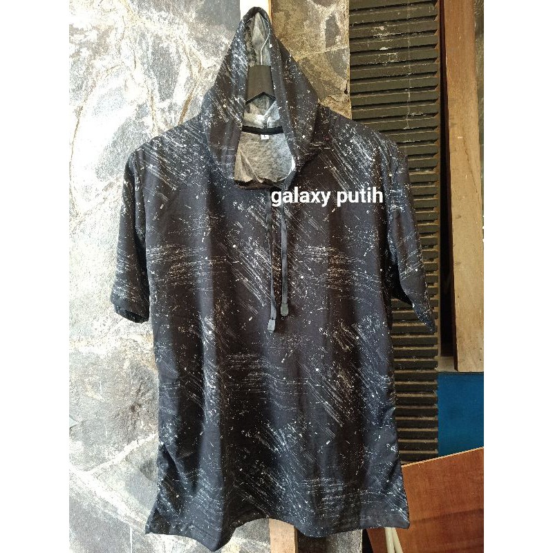 kaos hoodie katun galaxy