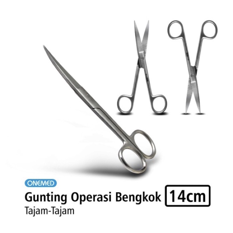 

GUNTING OPERASI BENGKOK 14cm ONEMED