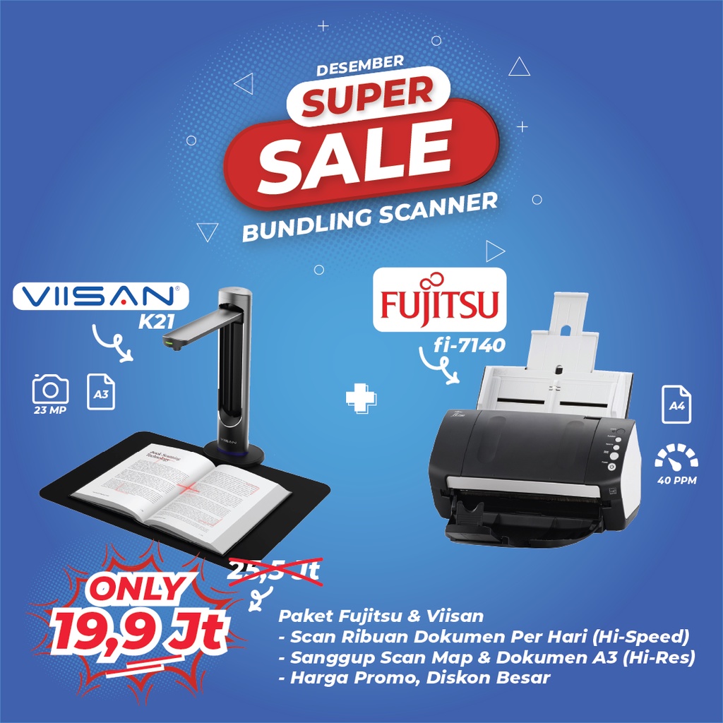 Scanner Fujitsu Fi-7140 + Viisan K21 - PROMO