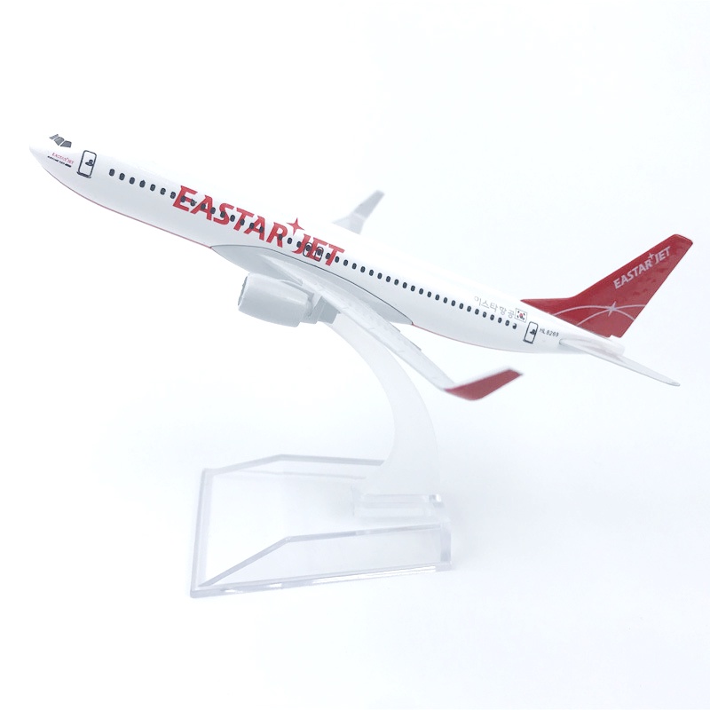 Miniatur Diecast Pesawat Jet Airlines Boeing 737 B737 Bahan Metal Untuk Dekorasihadiah