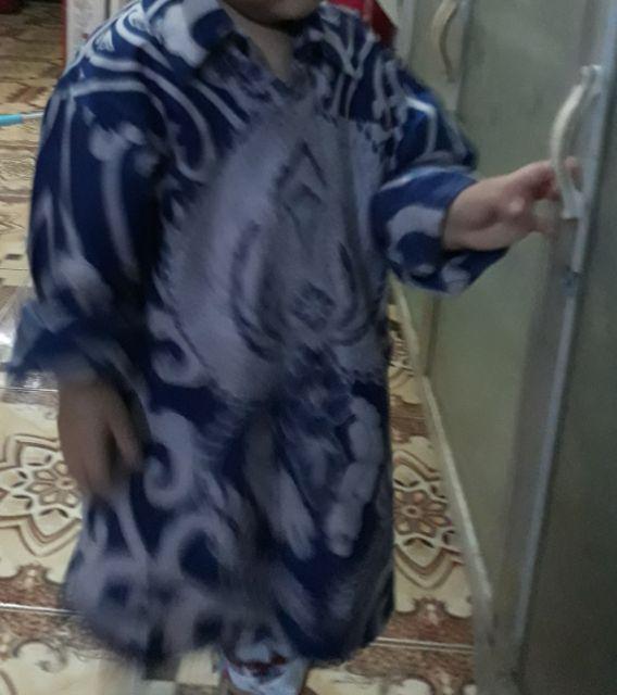 Kamandanu Blue Kemeja Batik Pria Lengan Panjang By Batik Anjani