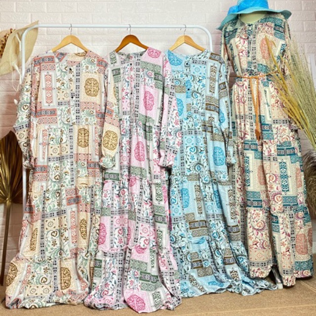 HOME DRESS / DRESS RAYON / KATUN RAYON / GAMIS RAYON / BAHAN RAYON / RAYON BANGKOK