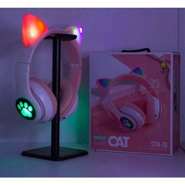 Headphone Wireless Bluetooth Variasi Model Kucing