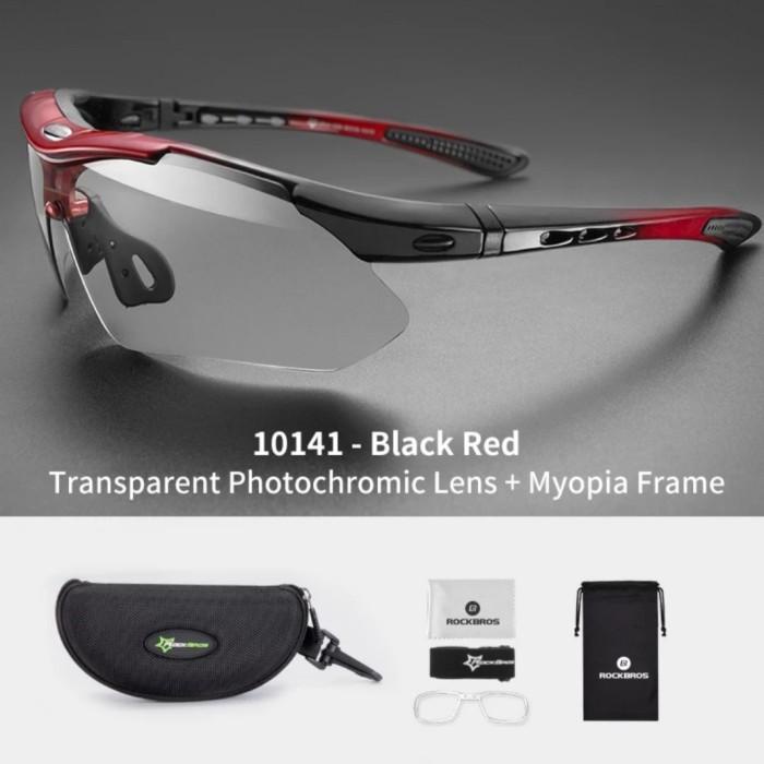 Rockbros 10140 Kacamata sepeda Photochromic Myopia frame anti uv
