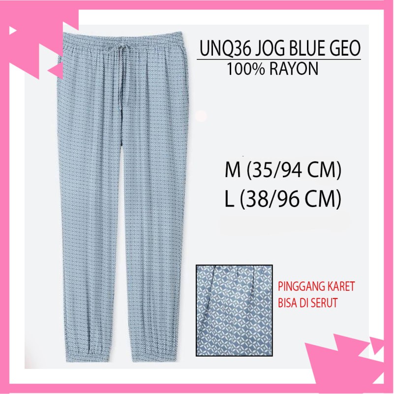 JOGGER WANITA UNIQLO GU DRAPE PANTS (UNQ36)
