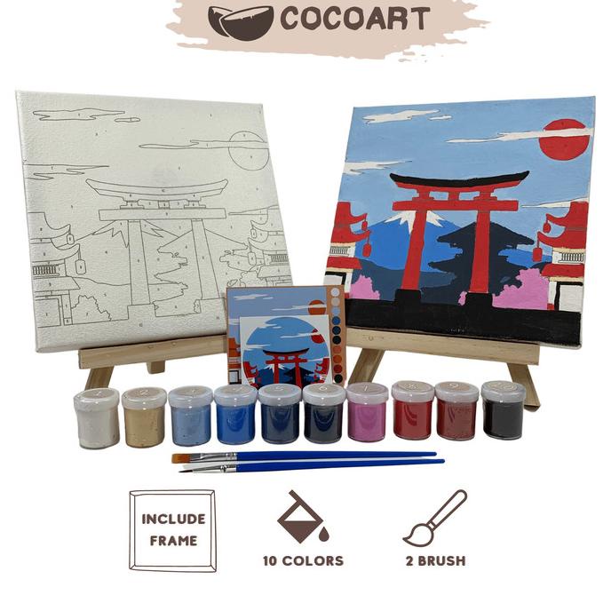 

Paint By Number Kit [ Japan ] - Cocoart.id I Kanvas 20 x 20 cm