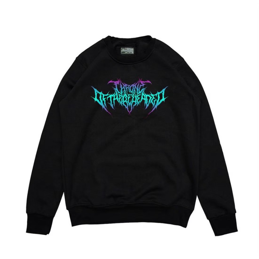 Sweater Crewneck Font METAL Black Edition | Crewneck Punishment METAL Series Edition Pria Wanita [COD]