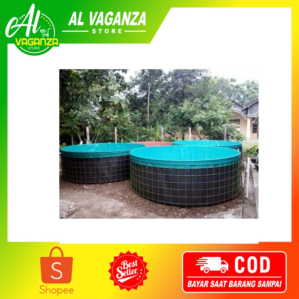 Kolam Terpal Bundar FULLSETT Diameter 3 M Tinggi 1.2 M