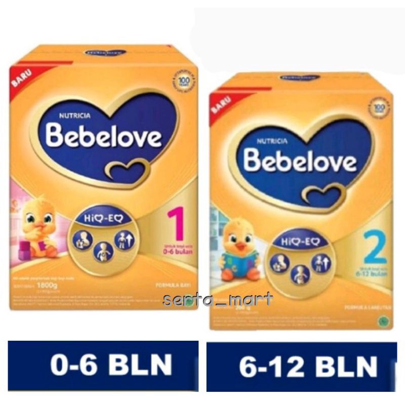 Nutricia Bebelove 1 - Bebelove 2 Susu Formula Bayi Usia 0-6 / 6-12 Bulan 200gr / 400gr