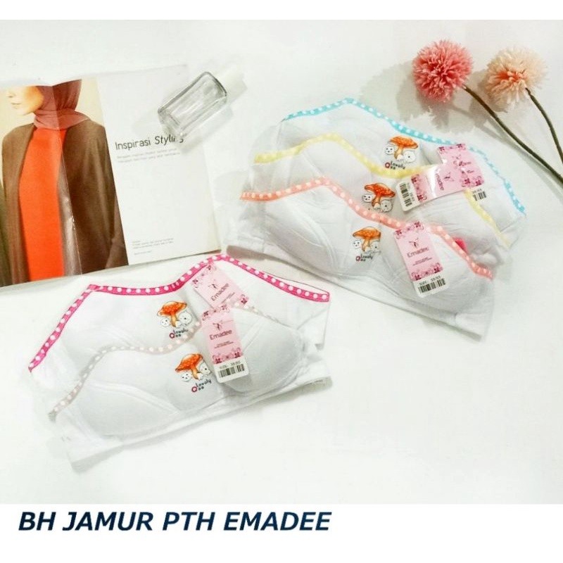 bra anak dan remaja tanpa kawat/bh anak jamur emadee SD SMP