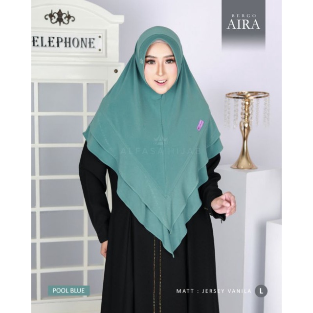 (Diskon 20%) Bergo Aira by Alfasa Hijab