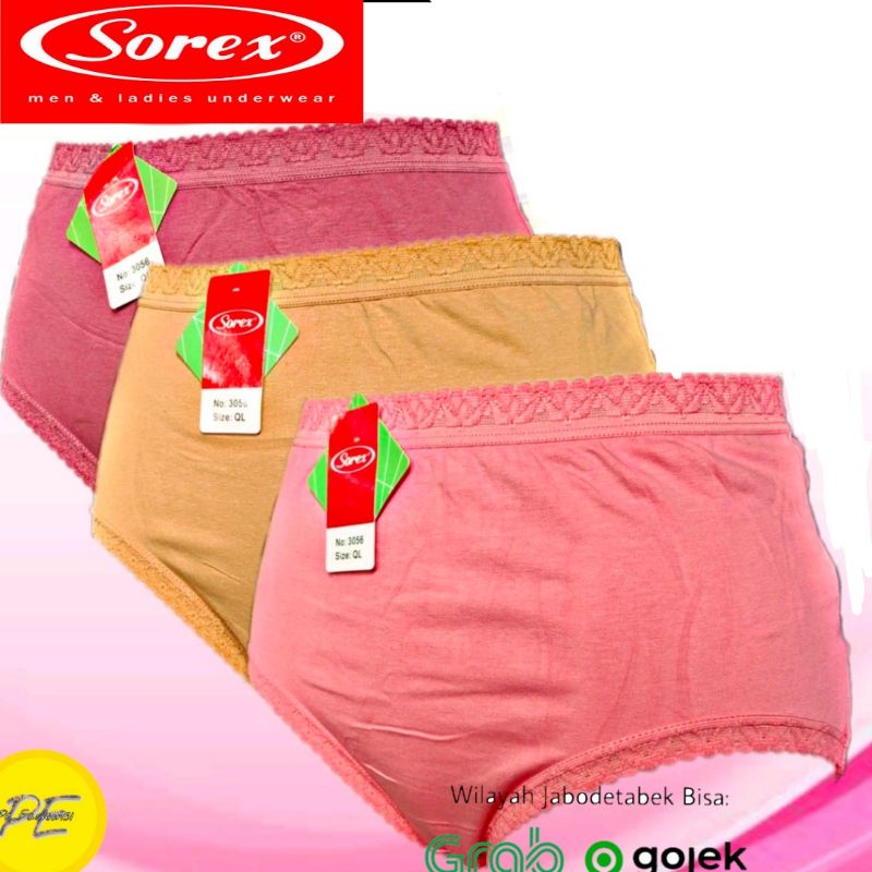 CD sorex 3056 celana dalam wanita soft dan comfort  M-L-Xl-XXL-XXXL-XXXXL-celana dalam jumbo sorex