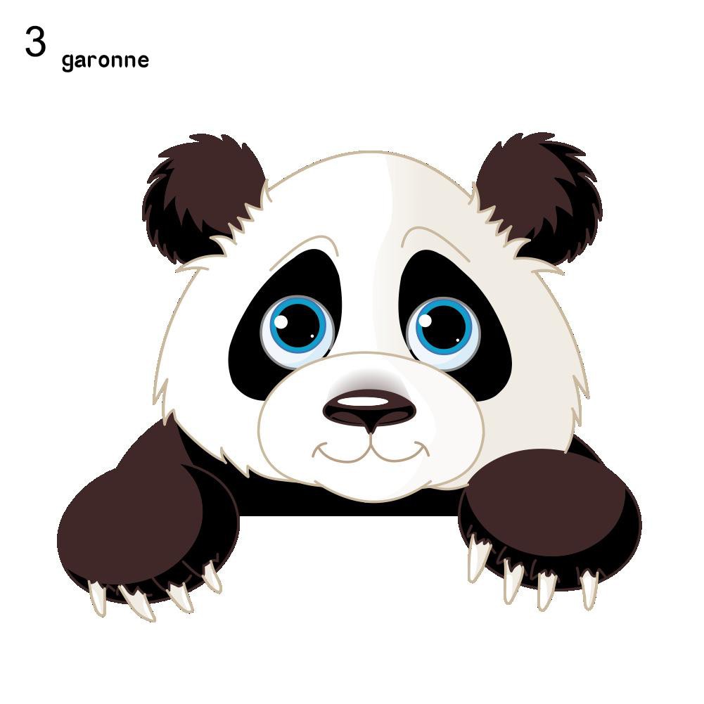 Bayar Di Tempatstiker Dinding Decal Desain Binatang Panda