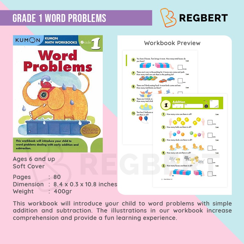 Kumon Grade 1 Word Problems Shopee Indonesia