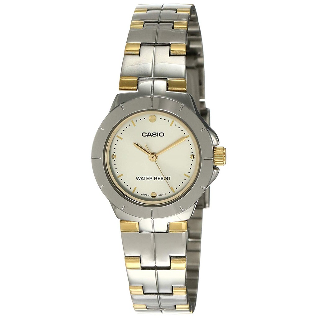 JAM TANGAN WANITA CASIO ORIGINAL JAM TANGAN ANALOG RANTAI STAINLESS ANTI AIR L-286