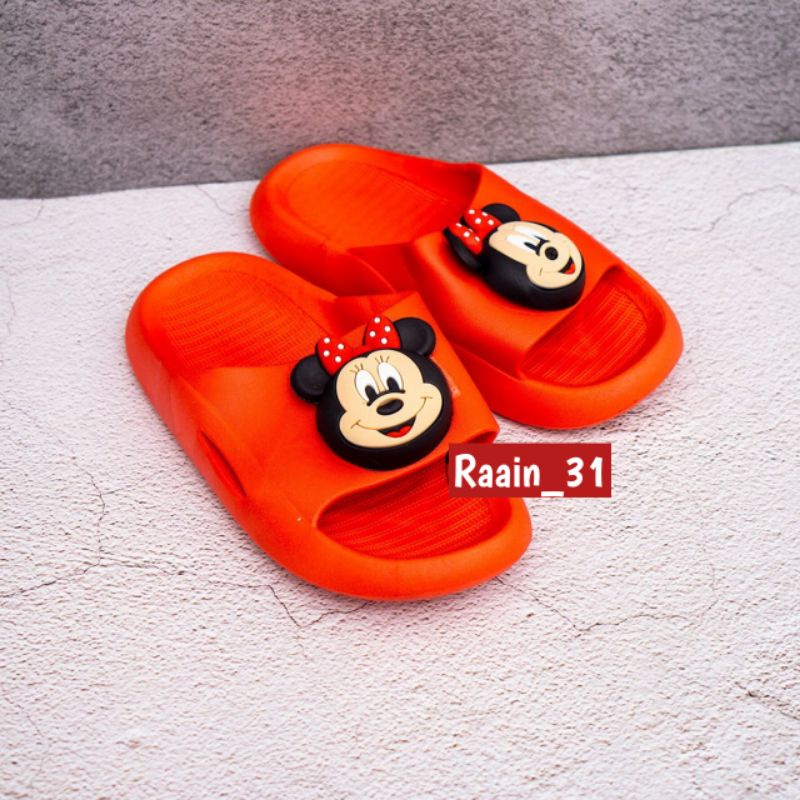 Sandal anak Mickey mouse Sandal import anak Selop anak karakter disney Sendal anti slip anak perempuan