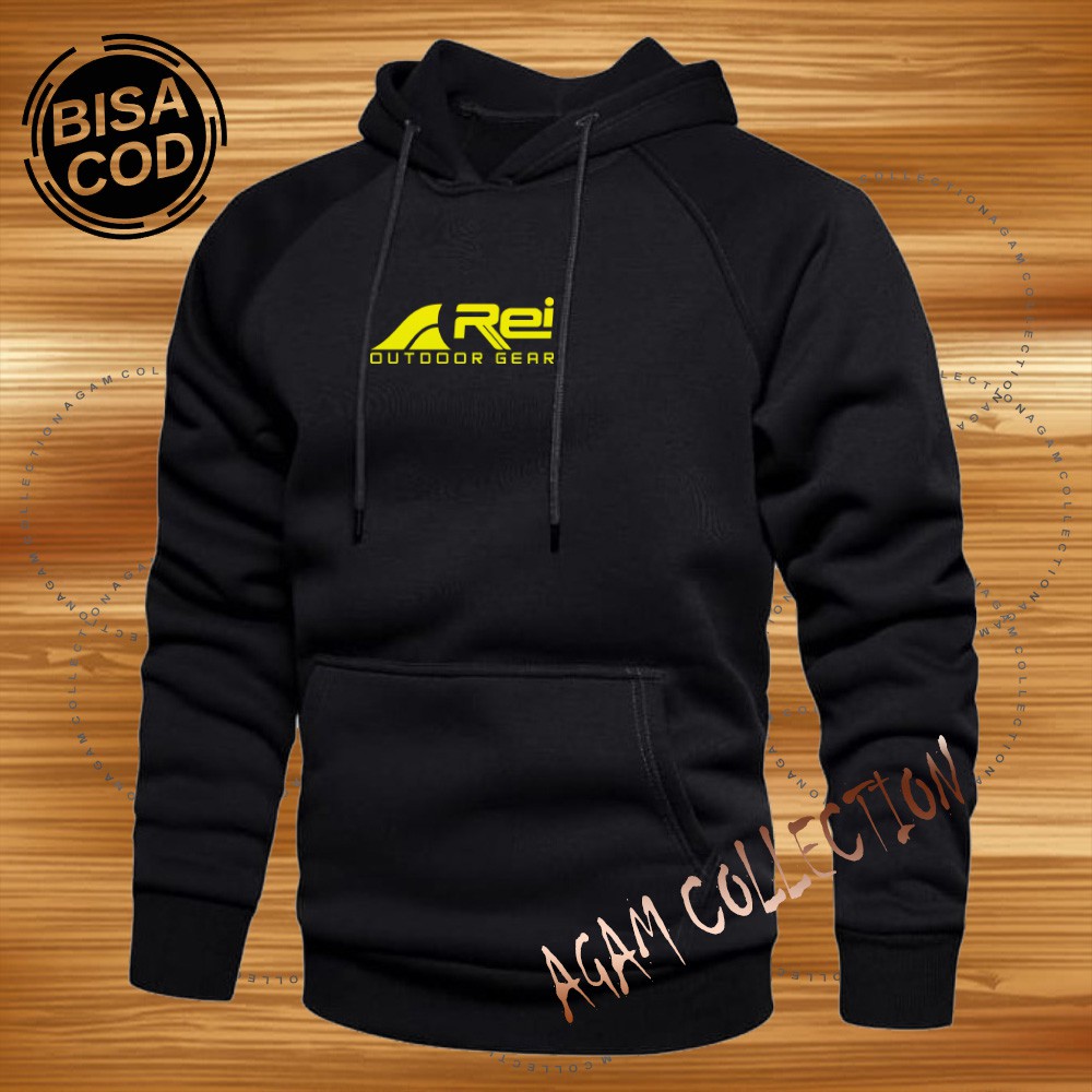 Agam collection Sweater Hoodie Distro R3i 01  Premium Text Kuning Pria Wanita