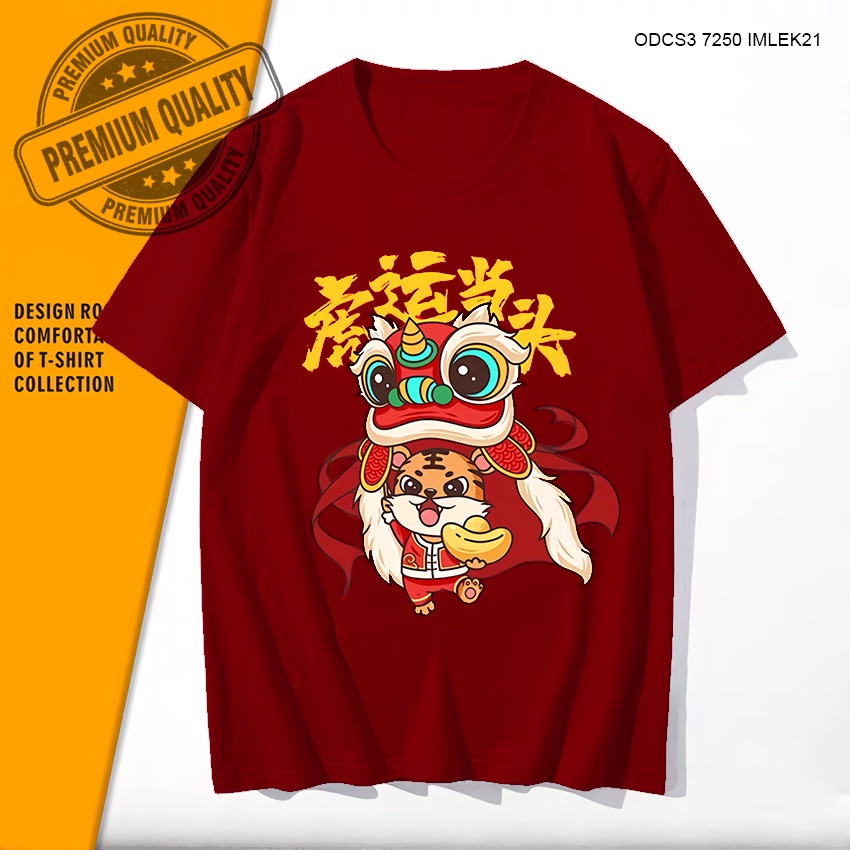 Atasan Kaos Pakaian Wanita Pria Cowok Cewek Couple Keluarga Chinese New Year Sincia Imlek 2022 Jumbo