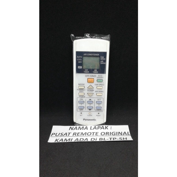REMOT REMOTE AC PANASONIC ECO SMART A75C4157 A75C3753 ORIGINAL ASLI