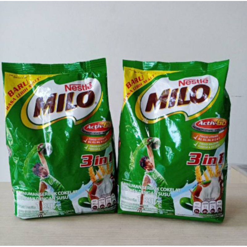 

Milo 3in1 Paduan dengan susu