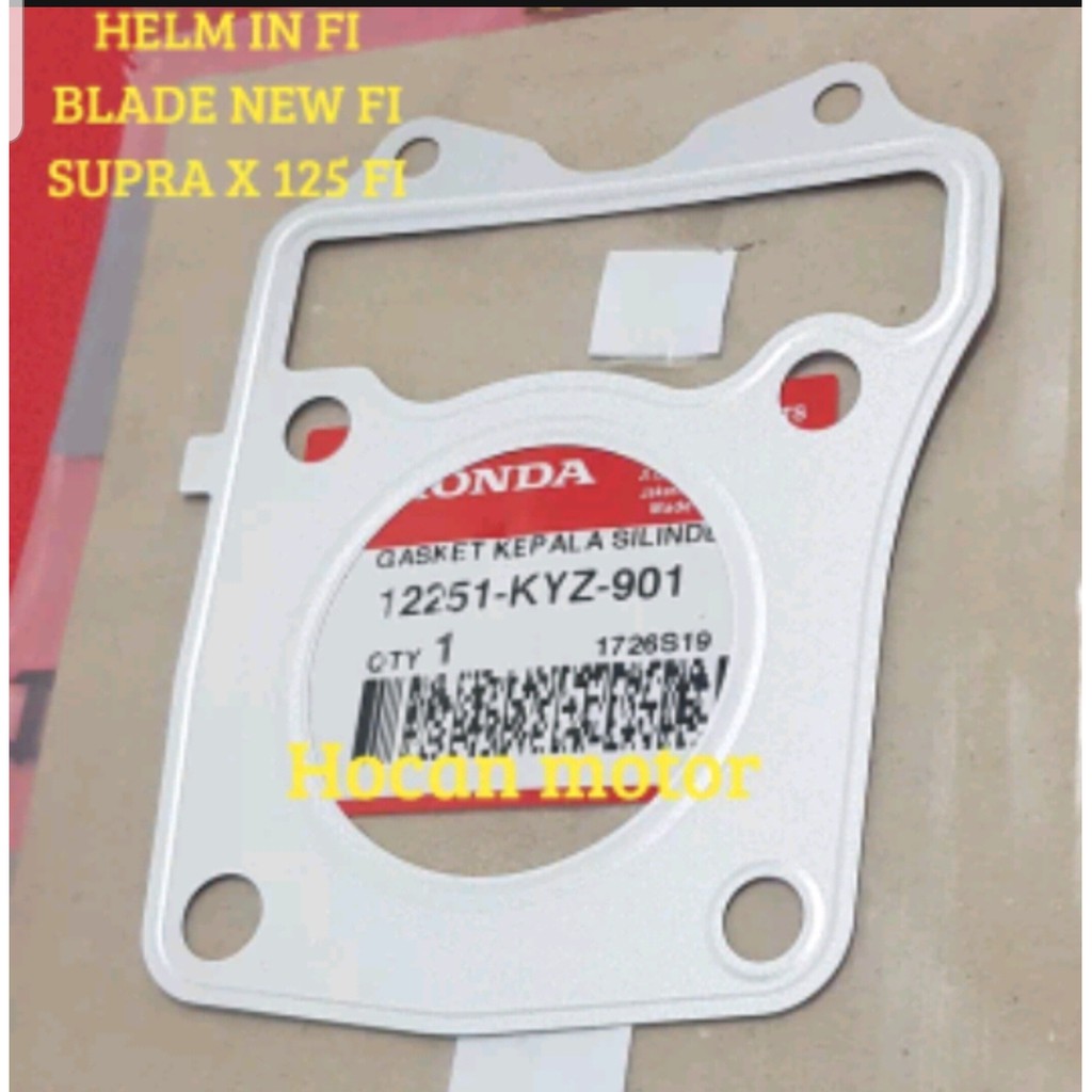 PAKING BLOK CYLINDER HEAD SUPRA X125 F1 INJEKSI SUPRA X125 HELM IN BLADE NEW INJEKSI 12251-KYZ-901