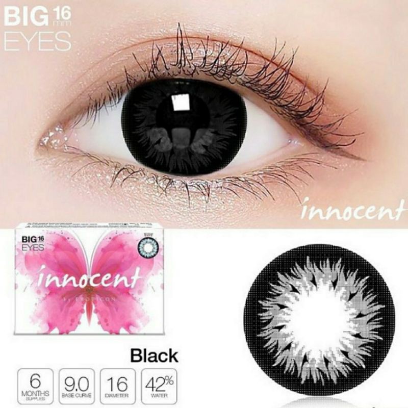 Softlens X2 INNOCENT 16 MM BIG EYES by EXOTICON / Softlen Soflen Warna Normal